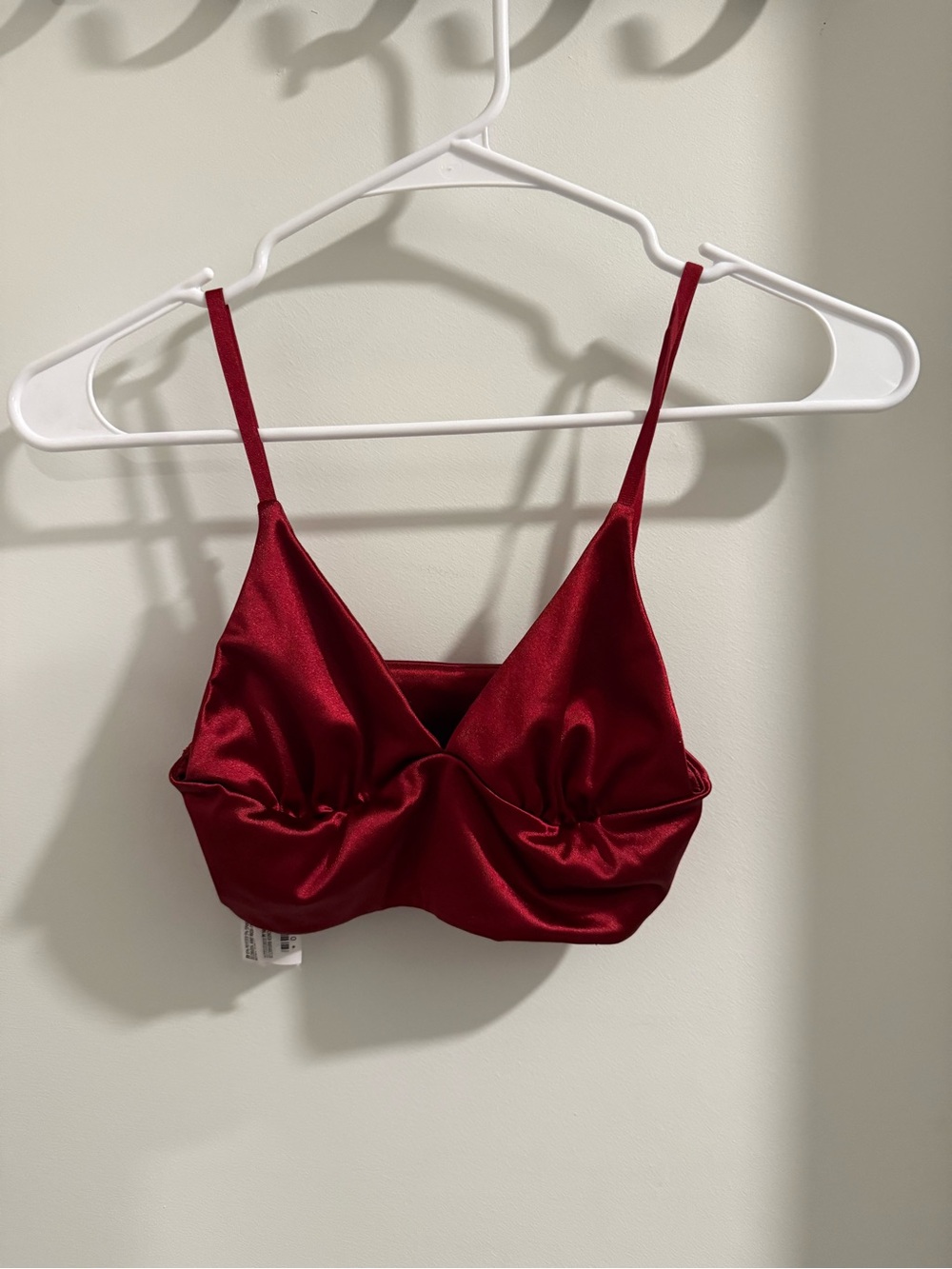Forever 21 Wine Red Satin Bralette